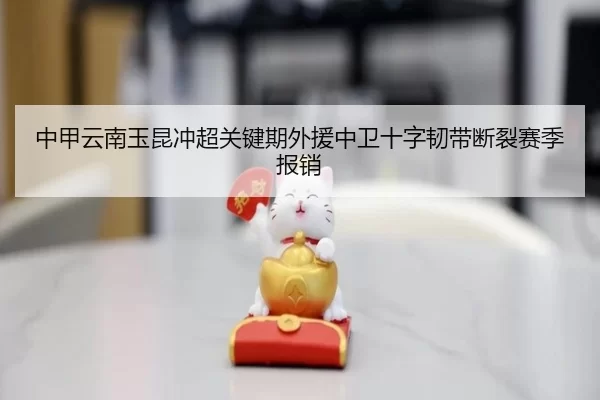 中甲云南玉昆冲超关键期外援中卫十字韧带断裂赛季报销