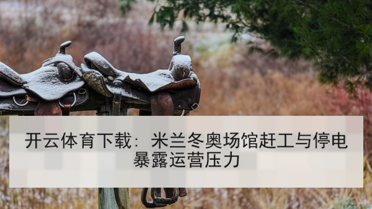 开云体育下载: 米兰冬奥场馆赶工与停电暴露运营压力